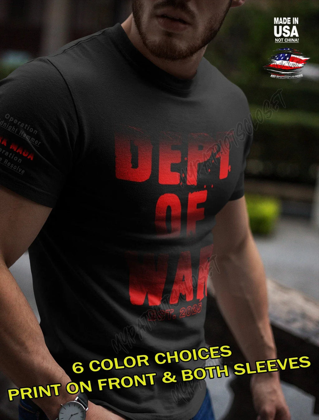 Department of War Est 2025 DOW Military DARK MAGA T-shirt Unisex T-shirt, Sweatshirt, Hoodie, Long Sleeve Tee - T-Shirt, Sweatshirt, Hoodie