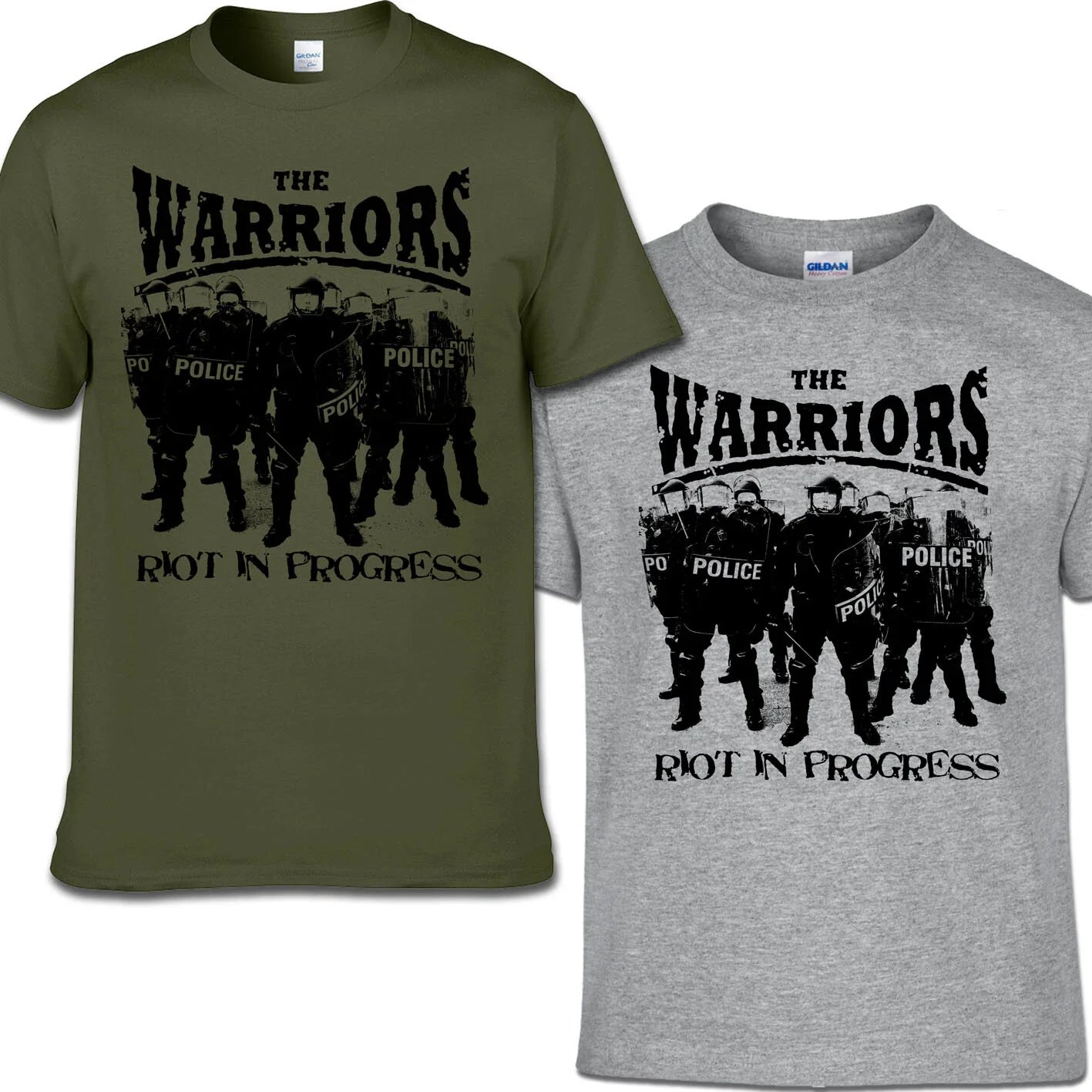 THE WARRIORS  - RIOT IN PROGRESS T-SHIRT S-3XL Skinhead Last Resort Punk Oi! Unisex T-shirt, Sweatshirt, Hoodie, Long Sleeve Tee - T-Shirt, Sweatshirt, Hoodie