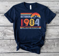 Personalized month 50th Birthday T-Shirt for Mens & tshirt for women,1984october Unisex T-shirt, Sweatshirt, Hoodie, Long Sleeve Tee - T-Shirt, Sweatshirt, Hoodie