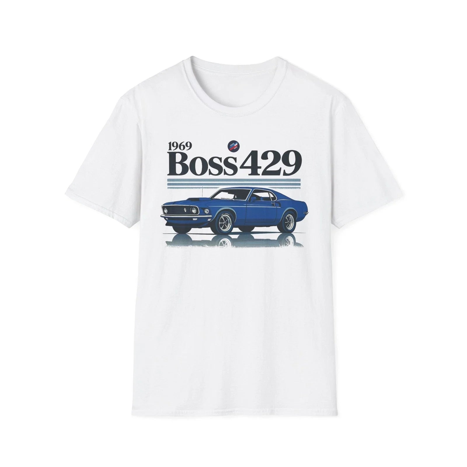 1969 Mustang Boss 429 Shirt | Rare Blue Ford Muscle Car Classic Tee Unisex T-shirt, Sweatshirt, Hoodie, Long Sleeve Tee - T-Shirt, Sweatshirt, Hoodie