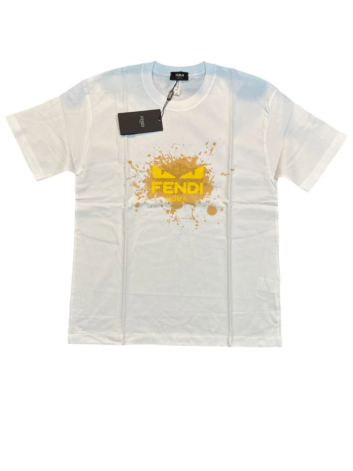 Fendi Style White Graphic Unisex T-Shirt Cotton Short Sleeve Tee New XL Unisex T-shirt, Sweatshirt, Hoodie, Long Sleeve Tee - T-Shirt, Sweatshirt, Hoodie