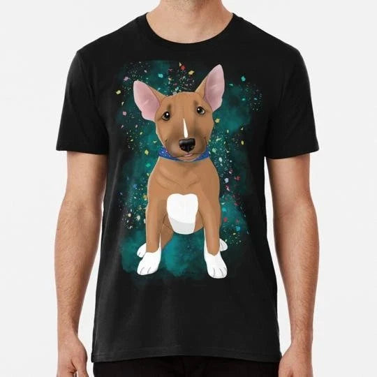 Bull Terrier Pup Red White Size S to 5XL Made in the USA T-Shirt Unisex T-shirt, Sweatshirt, Hoodie, Long Sleeve Tee - T-Shirt, Sweatshirt, Hoodie