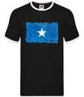 Somalia Grunge Style Flag - Men Contrast - Somalian Country Travel Flags Unisex T-shirt, Sweatshirt, Hoodie, Long Sleeve Tee - T-Shirt, Sweatshirt, Hoodie