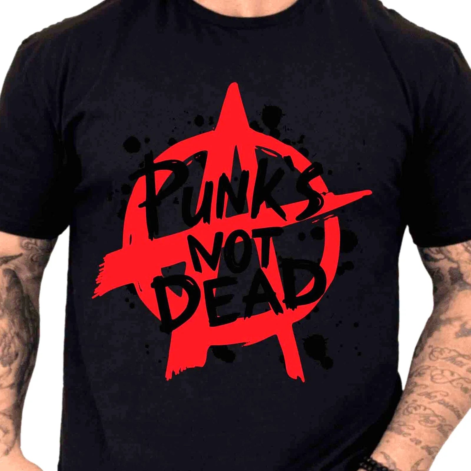 Punks Not Dead T-Shirt Anarchy Punk Rock Music Graphic Tee Rebel Underground Top Unisex T-shirt, Sweatshirt, Hoodie, Long Sleeve Tee - T-Shirt, Sweatshirt, Hoodie
