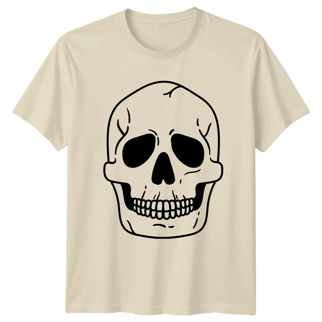 Classic Skull Illustration Design T-Shirt Skull Art Gothic Halloween Halloween Unisex T-shirt, Sweatshirt, Hoodie, Long Sleeve Tee - T-Shirt, Sweatshirt, Hoodie