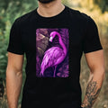 Mens Purple Flamingo Motif Cotton T-Shirt Size XS to 5XL Unisex T-shirt, Sweatshirt, Hoodie, Long Sleeve Tee - T-Shirt, Sweatshirt, Hoodie