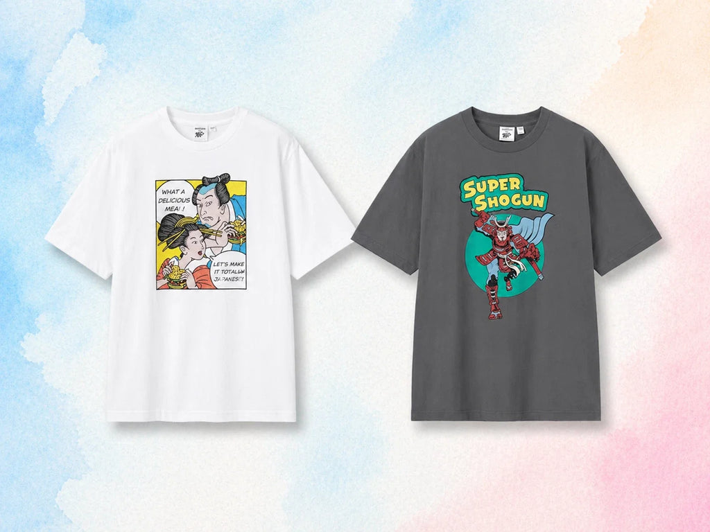 GU Graphic T-Shirt OMIYAGE BEY Wamerican Samurai Ukiyoe Burger Limited Rare Unisex T-shirt, Sweatshirt, Hoodie, Long Sleeve Tee - T-Shirt, Sweatshirt, Hoodie
