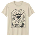 Love Yourself T-Shirt Boho Aesthetic Self Care Valentines Gift For Him And Her Unisex T-shirt, Sweatshirt, Hoodie, Long Sleeve Tee - T-Shirt, Sweatshirt, Hoodie