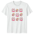 Pastel Books Heart Cherries Womens T-Shirt Coquette Reading Aesthetic Unisex T-shirt, Sweatshirt, Hoodie, Long Sleeve Tee - T-Shirt, Sweatshirt, Hoodie