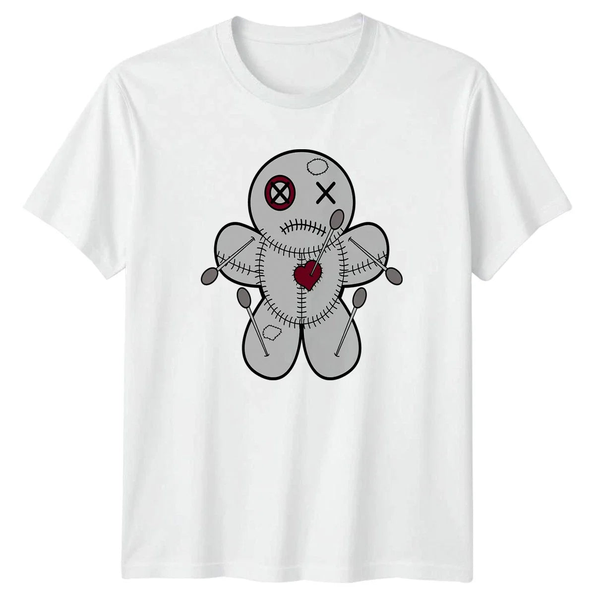 Voodoo Doll With Pinned Heart T-Shirt Voodoo Gothic Novelty Birthday Gift Unisex T-shirt, Sweatshirt, Hoodie, Long Sleeve Tee - T-Shirt, Sweatshirt, Hoodie