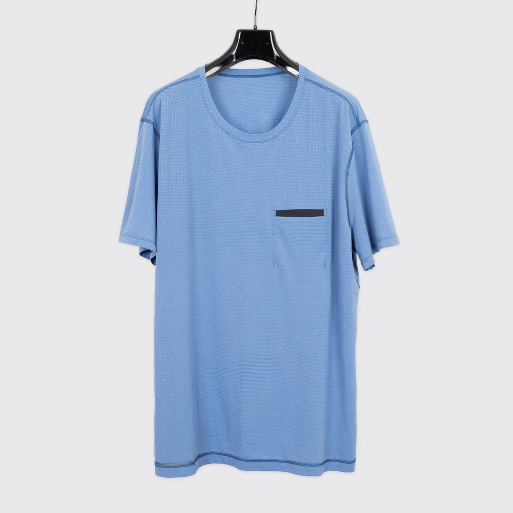 Lululemon Pocket Tee XXL Men Blue Lightweight Active Crewneck T-Shirt Unisex T-shirt, Sweatshirt, Hoodie, Long Sleeve Tee - T-Shirt, Sweatshirt, Hoodie