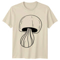 Minimalist Fungi Line Art Mushroom T-Shirt Nature Birthday Gift For Him And Her Unisex T-shirt, Sweatshirt, Hoodie, Long Sleeve Tee - T-Shirt, Sweatshirt, Hoodie