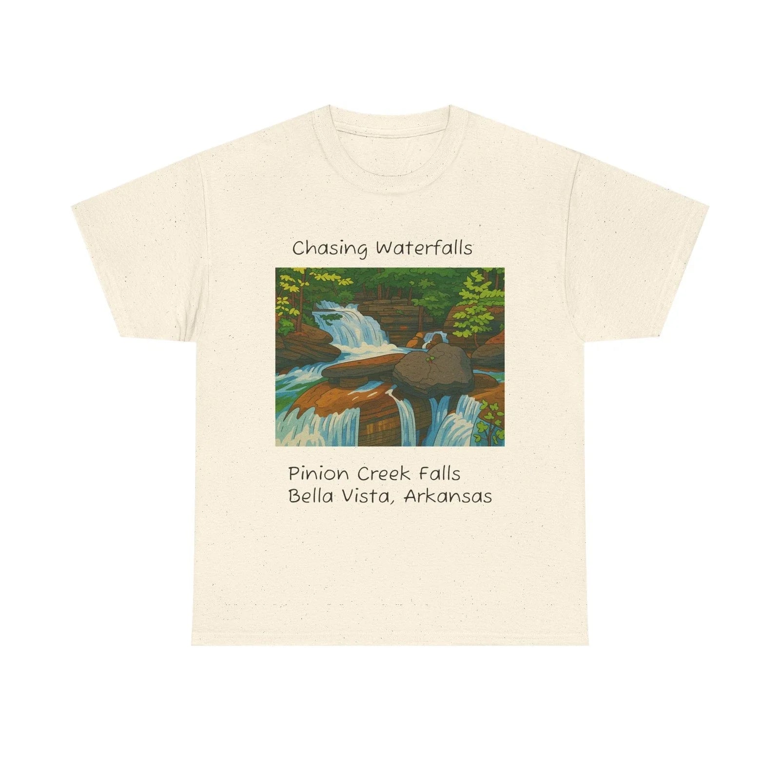 Chasing Waterfalls Pinion Creek Falls Bella Vista Arkansas Tshirt Unisex T-shirt, Sweatshirt, Hoodie, Long Sleeve Tee - T-Shirt, Sweatshirt, Hoodie