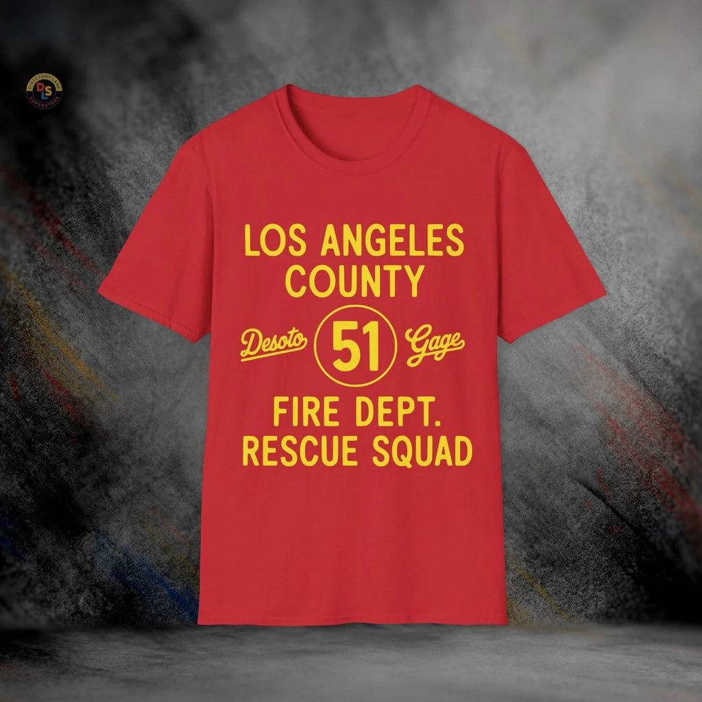 Rescue Squad 51 Emergency T-Shirt | Softstyle Tee Unisex T-shirt, Sweatshirt, Hoodie, Long Sleeve Tee - T-Shirt, Sweatshirt, Hoodie