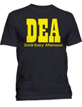 New Men's DEA Drink Every Afternoon Funny T-Shirt College Humor Alcohol Beer Tee Unisex T-shirt, Sweatshirt, Hoodie, Long Sleeve Tee - T-Shirt, Sweatshirt, Hoodie