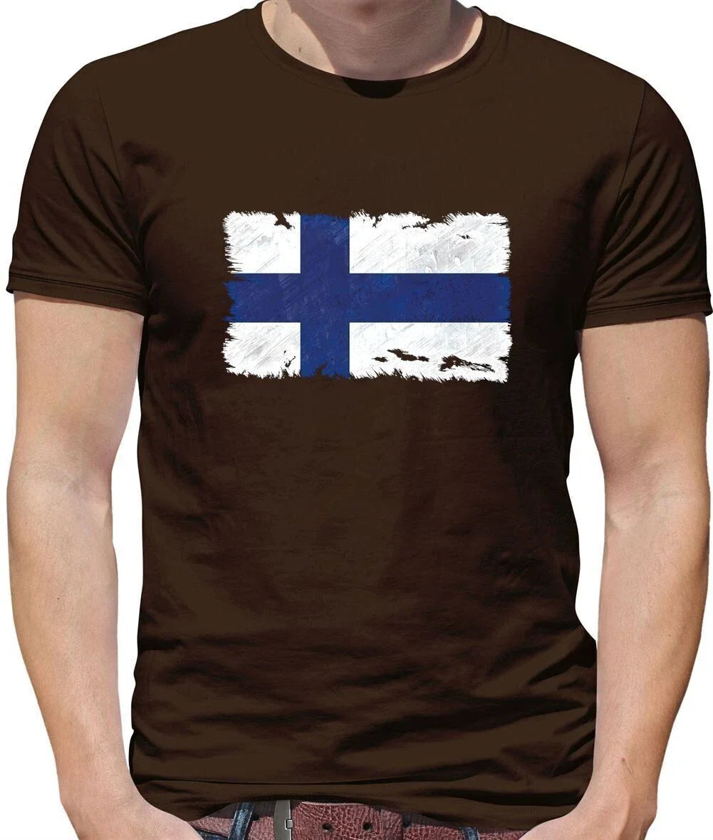 Finland Grunge Flag - T-Shirt - Helsinki Finnish Flags Europe Unisex T-shirt, Sweatshirt, Hoodie, Long Sleeve Tee - T-Shirt, Sweatshirt, Hoodie