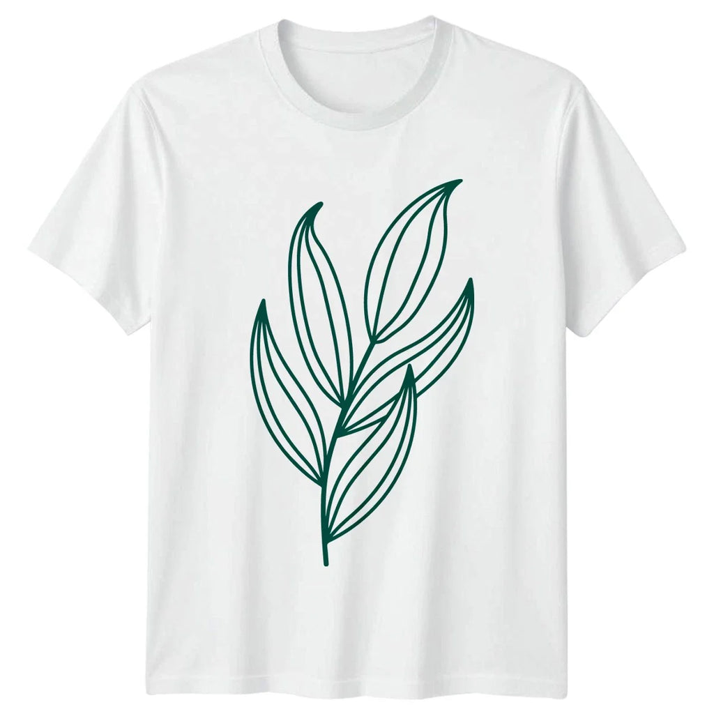 Hand Drawn Leaves Womens T-Shirt Minimalist Leaves Gardening Birthday Gift Unisex T-shirt, Sweatshirt, Hoodie, Long Sleeve Tee - T-Shirt, Sweatshirt, Hoodie