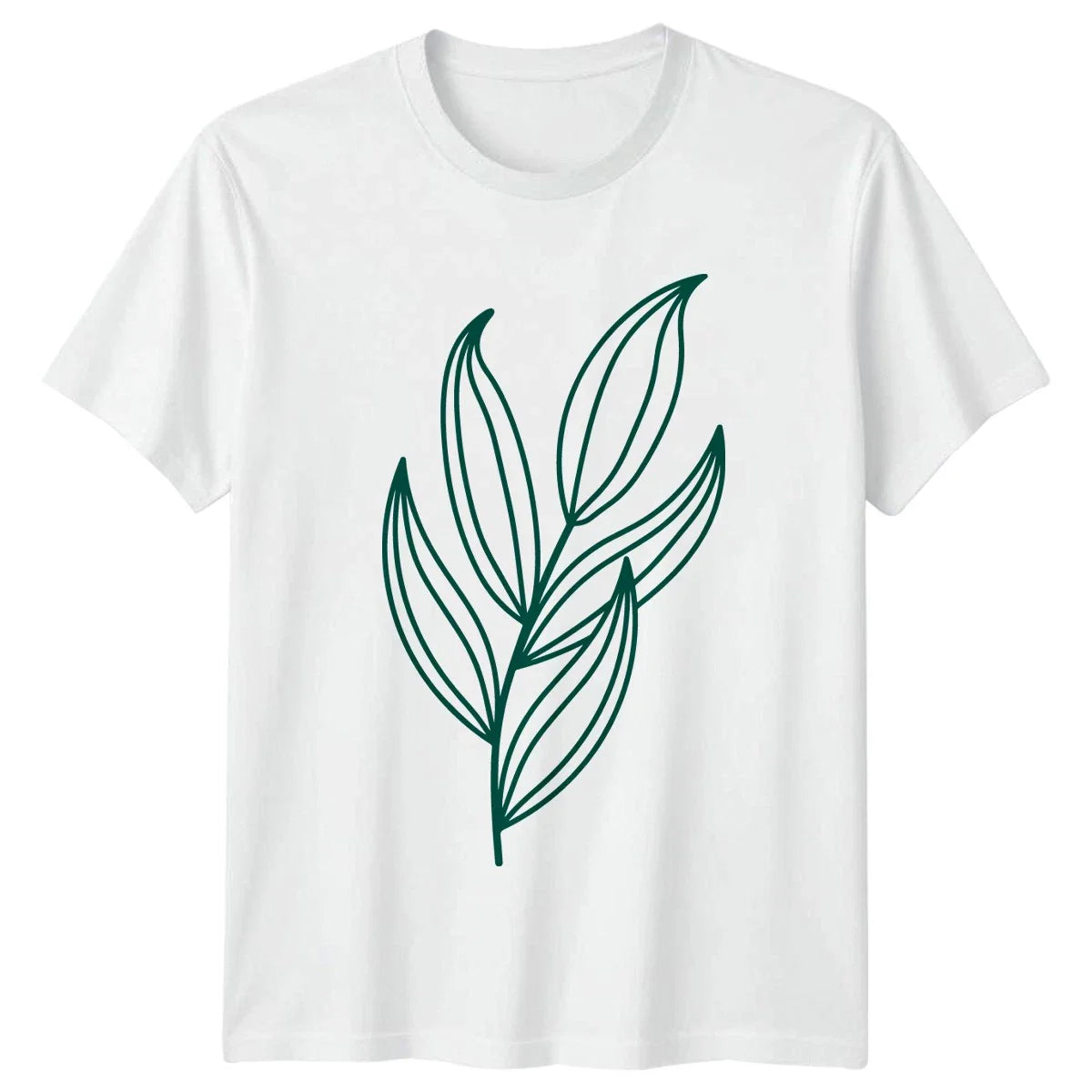 Hand Drawn Leaves Womens T-Shirt Minimalist Leaves Gardening Birthday Gift Unisex T-shirt, Sweatshirt, Hoodie, Long Sleeve Tee - T-Shirt, Sweatshirt, Hoodie