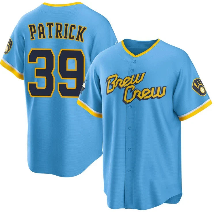 Chad Patrick Brewers Polyester Gift For Fan Baseball Jersey US1666 Unisex T-shirt, Sweatshirt, Hoodie, Long Sleeve Tee - T-Shirt, Sweatshirt, Hoodie