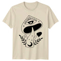 Mystical Mushroom Eye Moon Stars T-Shirt Boho Aesthetic Nature Spirituality Unisex T-shirt, Sweatshirt, Hoodie, Long Sleeve Tee - T-Shirt, Sweatshirt, Hoodie