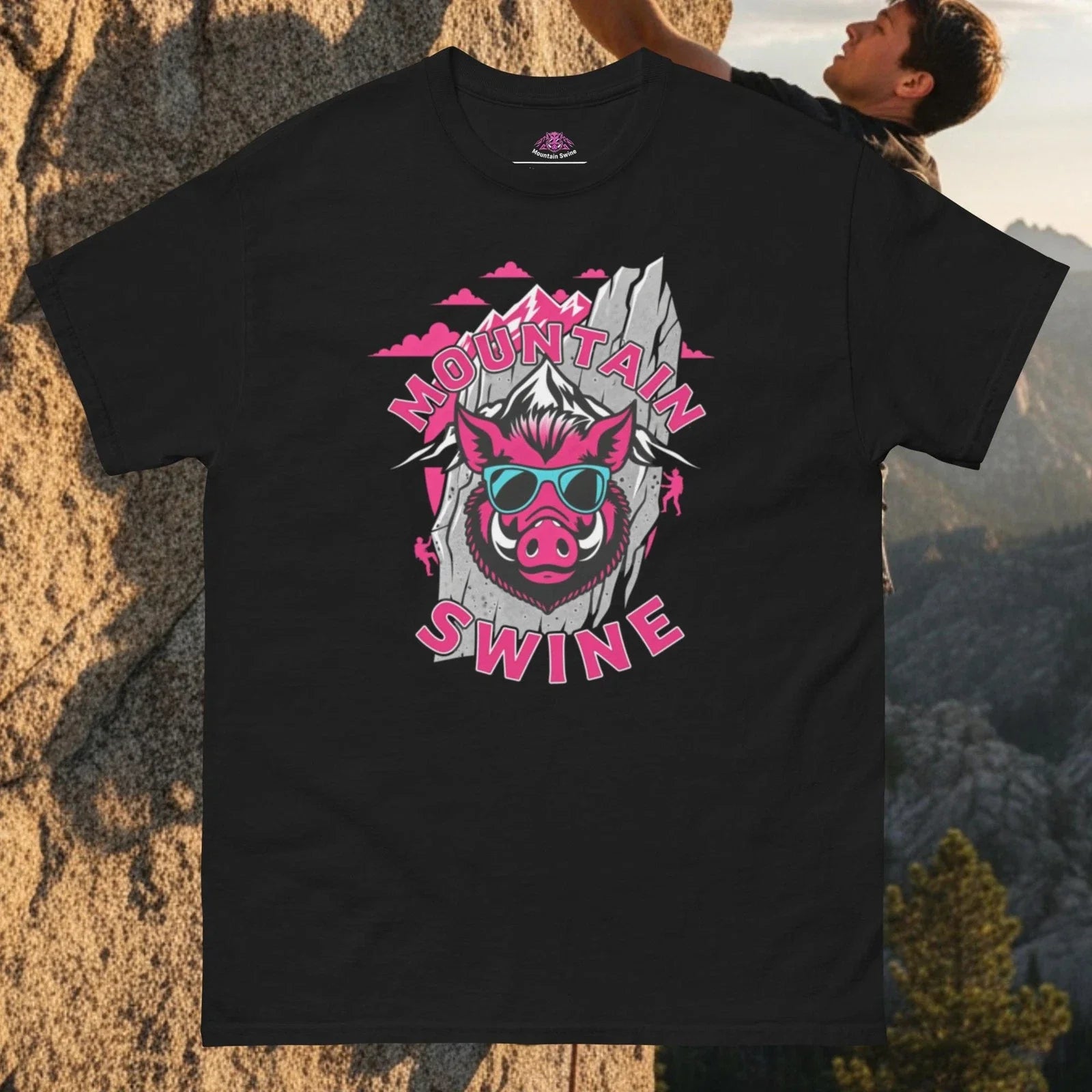 Mountain Swine Classic Crag Tee Unisex T-shirt, Sweatshirt, Hoodie, Long Sleeve Tee - T-Shirt, Sweatshirt, Hoodie