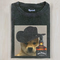 Funny Wacky Cowboy Dog T-Shirt Whiskey Hat Puppy Vintage Tee Unisex T-shirt, Sweatshirt, Hoodie, Long Sleeve Tee - T-Shirt, Sweatshirt, Hoodie