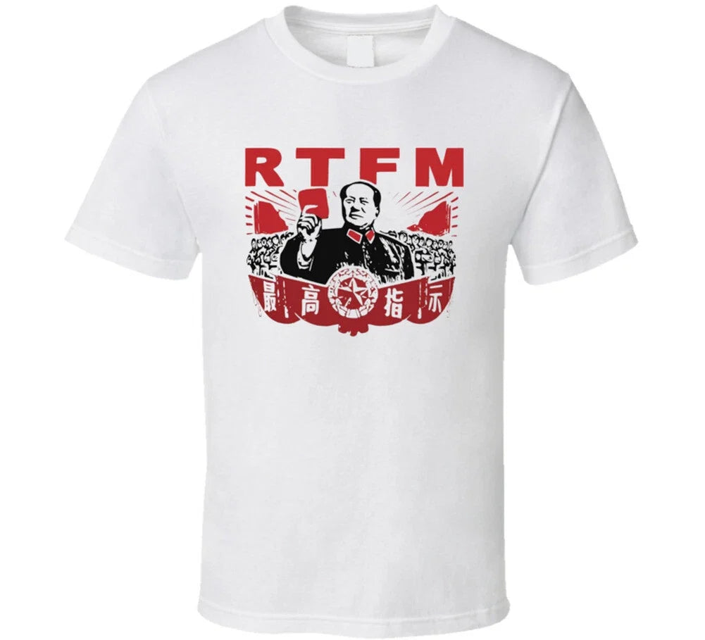 Chairman Mao RTFM The IT Crowd Popular TV Show T Shirt Unisex T-shirt, Sweatshirt, Hoodie, Long Sleeve Tee - T-Shirt, Sweatshirt, Hoodie