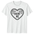 Haunt Me Halloween Heart Spider Web Mens T-Shirt Womens Tee Graphic Unisex Top Unisex T-shirt, Sweatshirt, Hoodie, Long Sleeve Tee - T-Shirt, Sweatshirt, Hoodie