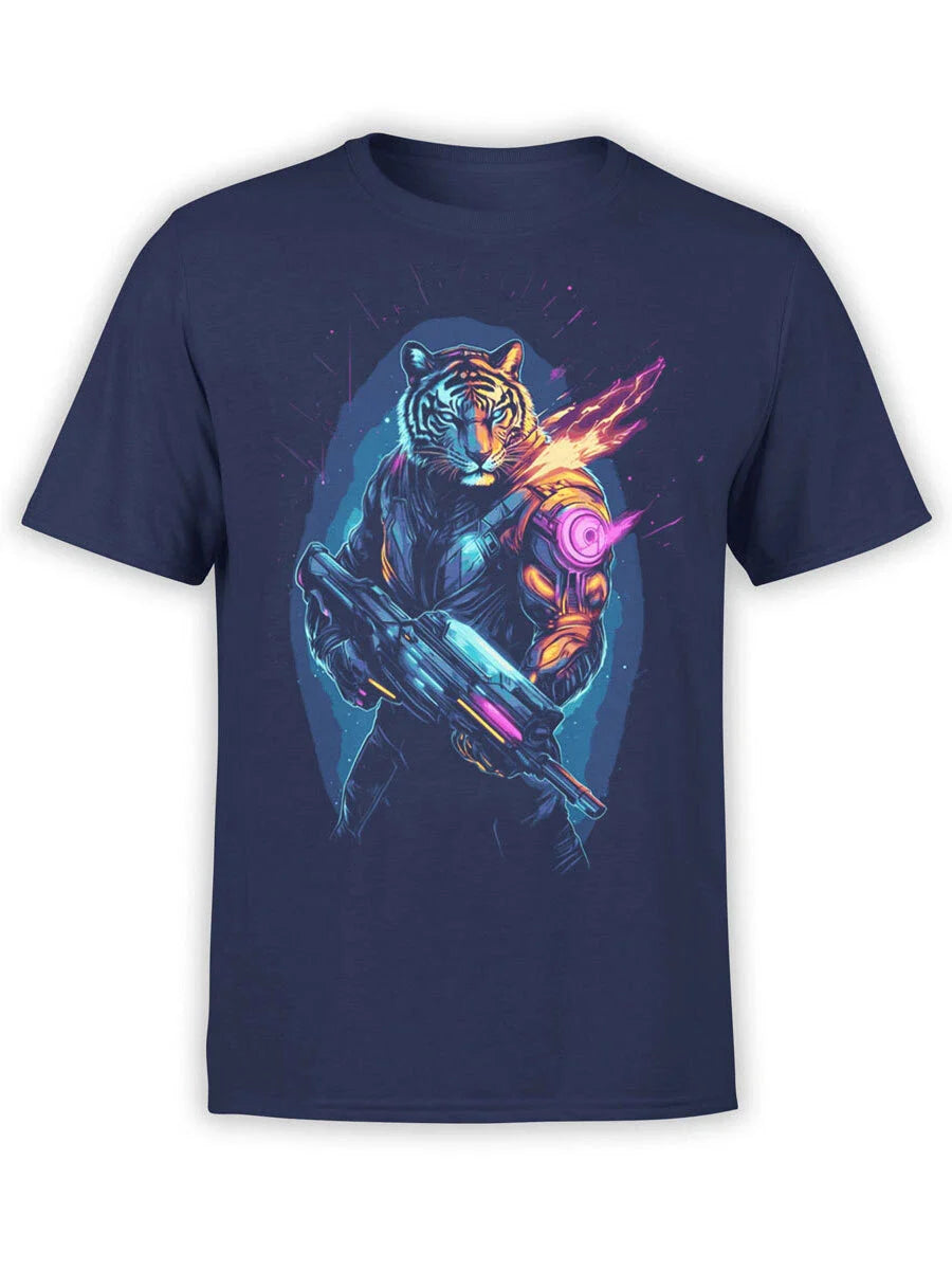 FANTUCCI Tiger T-ShirtCollection | Cyber Warrior Tiger T-Shirt | Unisex Unisex T-shirt, Sweatshirt, Hoodie, Long Sleeve Tee - T-Shirt, Sweatshirt, Hoodie
