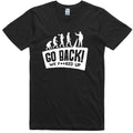 Mens Funny T Shirt Evolution Go Back Design Regular Fit 100% Cotton Tee Unisex T-shirt, Sweatshirt, Hoodie, Long Sleeve Tee - T-Shirt, Sweatshirt, Hoodie