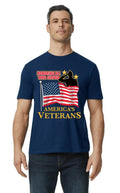 Veteran Shirt Honor all who served American Flag Patriotic  Gift Blue T-Shirt Unisex T-shirt, Sweatshirt, Hoodie, Long Sleeve Tee - T-Shirt, Sweatshirt, Hoodie