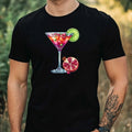 Mens Watercolour Cocktail Motif Cotton T-Shirt Size XS to 5XL Unisex T-shirt, Sweatshirt, Hoodie, Long Sleeve Tee - T-Shirt, Sweatshirt, Hoodie