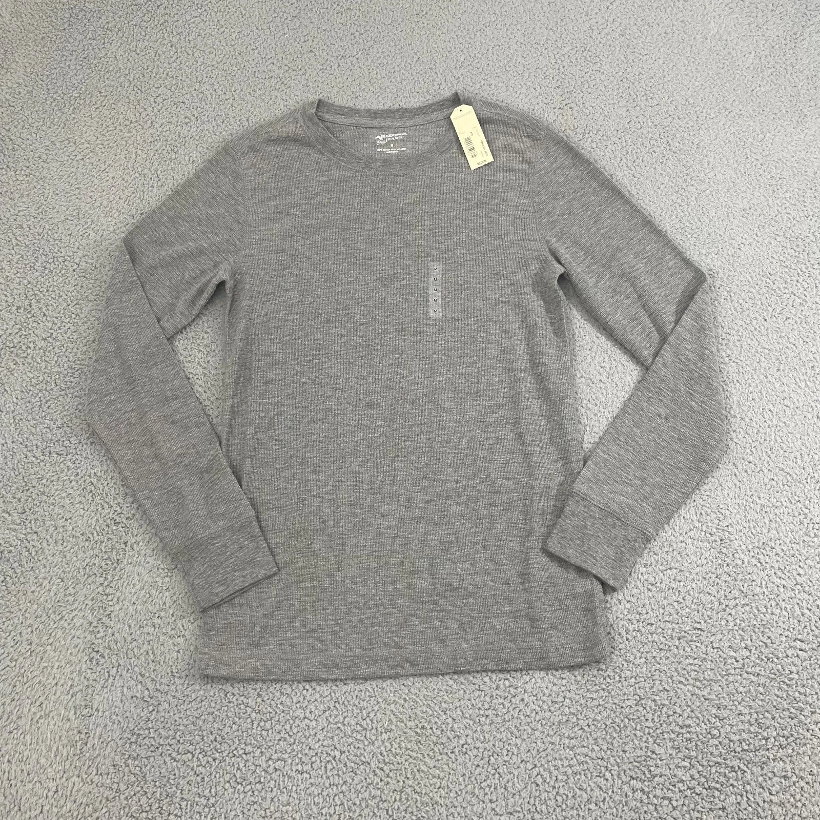 New Arizona Jean Co. Thermal Shirt Men M Gray Minimalist Skater Long Sleeve Unisex T-shirt, Sweatshirt, Hoodie, Long Sleeve Tee - T-Shirt, Sweatshirt, Hoodie
