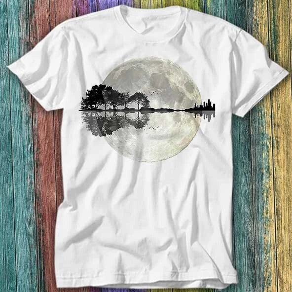 Moonlight Nature Guitar Tree T Shirt Top Tee 274 Unisex T-shirt, Sweatshirt, Hoodie, Long Sleeve Tee - T-Shirt, Sweatshirt, Hoodie