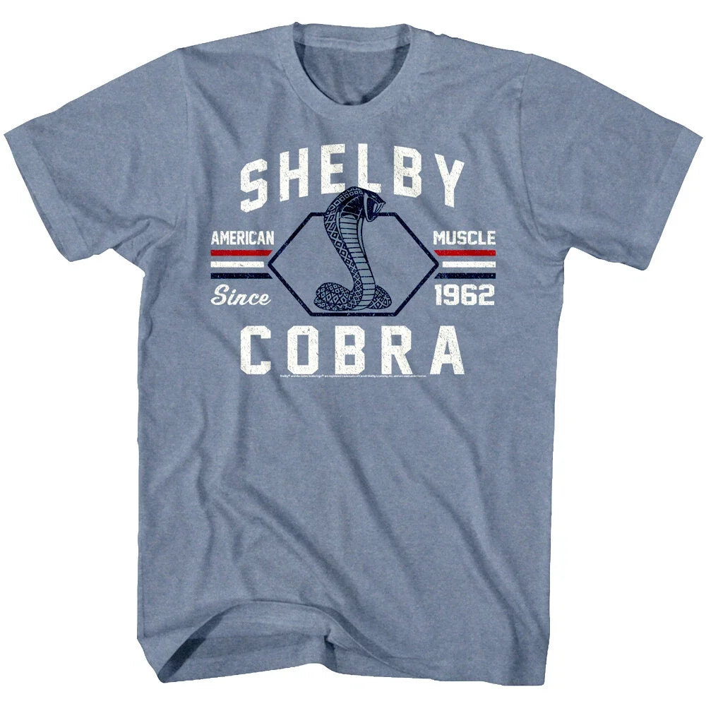Shelby Cobra American Muscle Car Men's T Shirt 1962 Sports Racing Motoring Top Unisex T-shirt, Sweatshirt, Hoodie, Long Sleeve Tee - T-Shirt, Sweatshirt, Hoodie