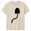 Minimalist Mushroom Silhouette T-Shirt Fungi Nature Birthday Gift Unisex T-shirt, Sweatshirt, Hoodie, Long Sleeve Tee - T-Shirt, Sweatshirt, Hoodie