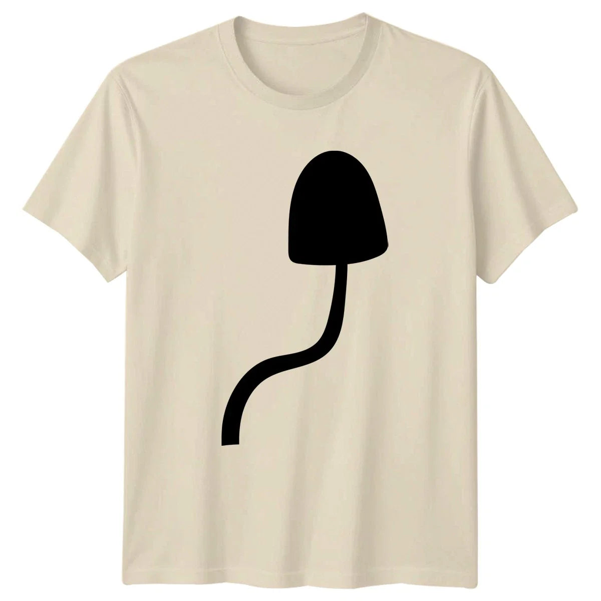 Minimalist Mushroom Silhouette T-Shirt Fungi Nature Birthday Gift Unisex T-shirt, Sweatshirt, Hoodie, Long Sleeve Tee - T-Shirt, Sweatshirt, Hoodie