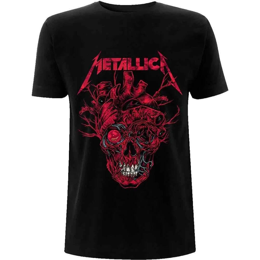 Metallica Heart Skull Official Tee T-Shirt Mens Unisex Unisex T-shirt, Sweatshirt, Hoodie, Long Sleeve Tee - T-Shirt, Sweatshirt, Hoodie