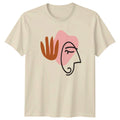 Abstract Minimalist Line Art Face T-Shirt Boho Chic Fashion Birthday Gift Unisex T-shirt, Sweatshirt, Hoodie, Long Sleeve Tee - T-Shirt, Sweatshirt, Hoodie