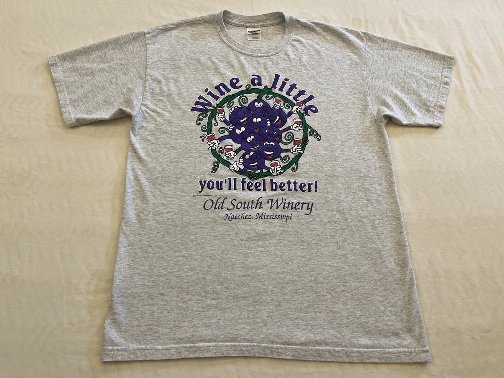 Wine T Shirt 1998 Natchez Mississippi Purple Grapes Funny Drink Adult Large Unisex T-shirt, Sweatshirt, Hoodie, Long Sleeve Tee - T-Shirt, Sweatshirt, Hoodie