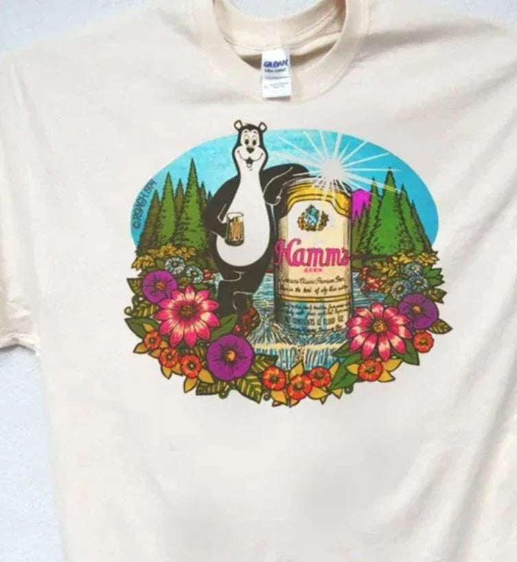 HAMMS BEER, BEAR COOL MENS shirt Unisex T-shirt, Sweatshirt, Hoodie, Long Sleeve Tee - T-Shirt, Sweatshirt, Hoodie