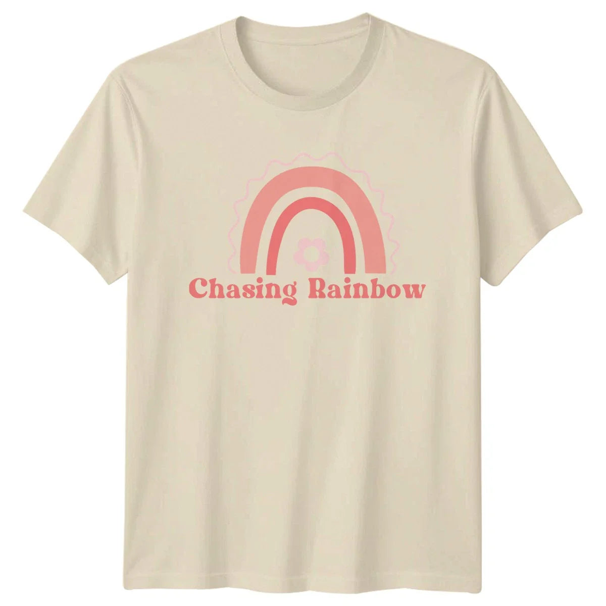 Chasing Rainbow T-Shirt Boho Pastel Aesthetic Lifestyle Birthday Gift For Him Unisex T-shirt, Sweatshirt, Hoodie, Long Sleeve Tee - T-Shirt, Sweatshirt, Hoodie