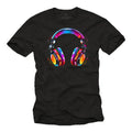 Mens Headphone Print T-Shirt Hip Hop Design Boys Teenagers Teens Unisex T-shirt, Sweatshirt, Hoodie, Long Sleeve Tee - T-Shirt, Sweatshirt, Hoodie