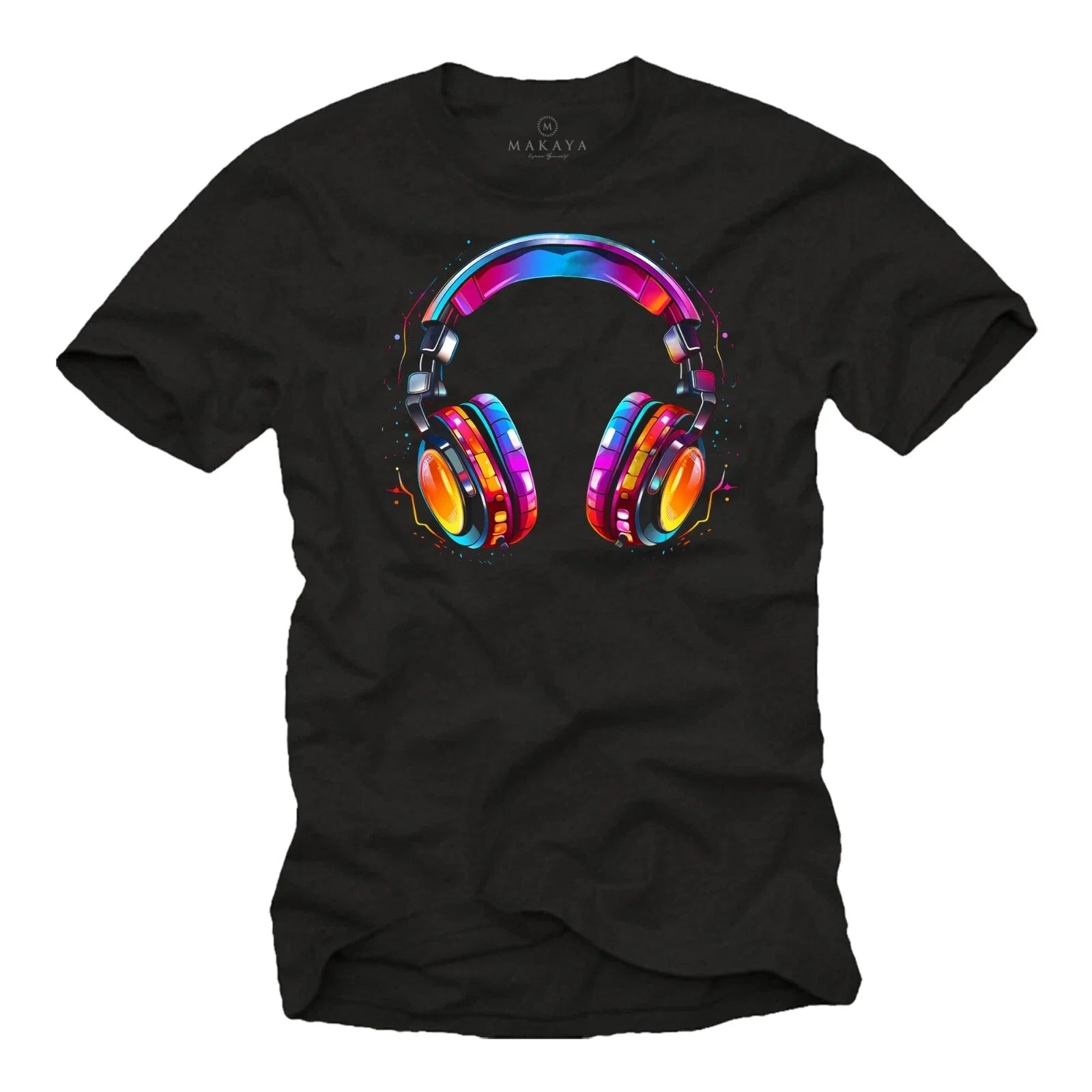 Mens Headphone Print T-Shirt Hip Hop Design Boys Teenagers Teens Unisex T-shirt, Sweatshirt, Hoodie, Long Sleeve Tee - T-Shirt, Sweatshirt, Hoodie