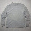 Mens Long Sleeve T-Shirt Large Gray Minimalist Crew Neck Basic Tee Unisex T-shirt, Sweatshirt, Hoodie, Long Sleeve Tee - T-Shirt, Sweatshirt, Hoodie