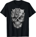Cat Skull Made of Cats Gothic Kitty Skeleton Dark Aesthetic T-Shirt Unisex T-shirt, Sweatshirt, Hoodie, Long Sleeve Tee - T-Shirt, Sweatshirt, Hoodie