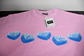 OTC - Over The Counter Pink T-Shirt - Blue Hearts SICKO- Size Medium - Mens Unisex T-shirt, Sweatshirt, Hoodie, Long Sleeve Tee - T-Shirt, Sweatshirt, Hoodie