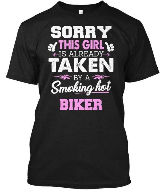 Biker Cool Gift For Girlfriend Or Wife Of T-Shirt Made in the USA Size S to 5XL Unisex T-shirt, Sweatshirt, Hoodie, Long Sleeve Tee - T-Shirt, Sweatshirt, Hoodie