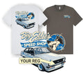Ford Escort Harrier Classic Car Retro Design  Big Eddies Speed Shop T Shirt Unisex T-shirt, Sweatshirt, Hoodie, Long Sleeve Tee - T-Shirt, Sweatshirt, Hoodie