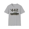 Olds 442 Shirt  Classic Black & Gold Muscle Car Graphic Tee Unisex T-shirt, Sweatshirt, Hoodie, Long Sleeve Tee - T-Shirt, Sweatshirt, Hoodie